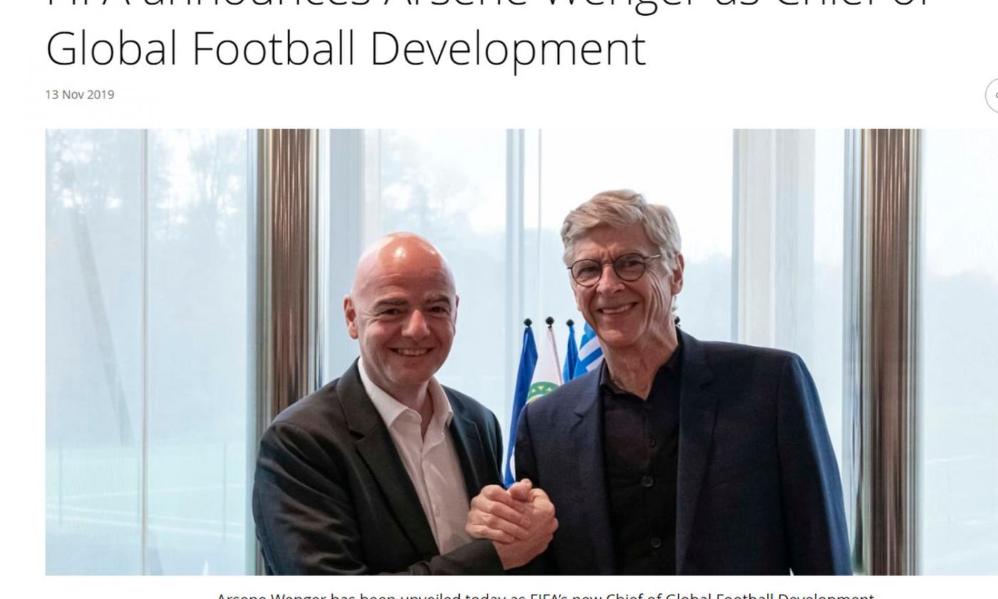 Fifa, Infantino accoglie Wenger: 'Benvenuto a casa' VIDEO