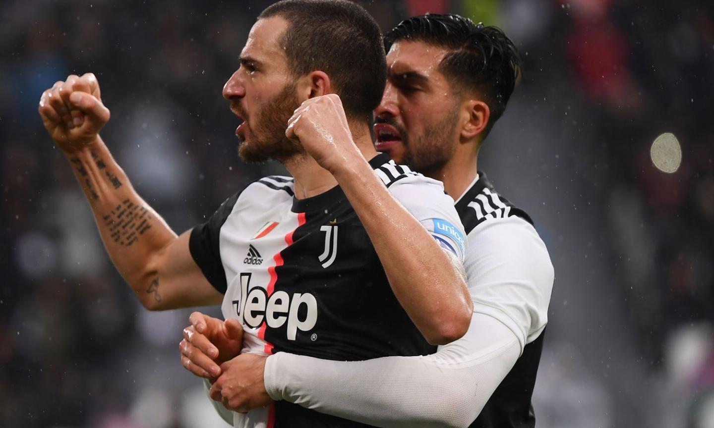 Juve, Bonucci a quota 2 gol: è record, il motivo