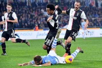 Cuadrado Juve Immobile Lazio terra