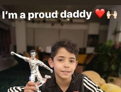 Juve, premiato il figlio di Ronaldo: 'Orgoglioso' FOTO