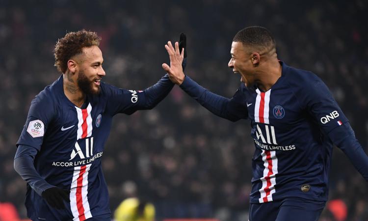 Ligue 1: Mbappé col tacco e Neymar, il PSG vince 2-0. Monaco e Saint-Etienne ok VIDEO