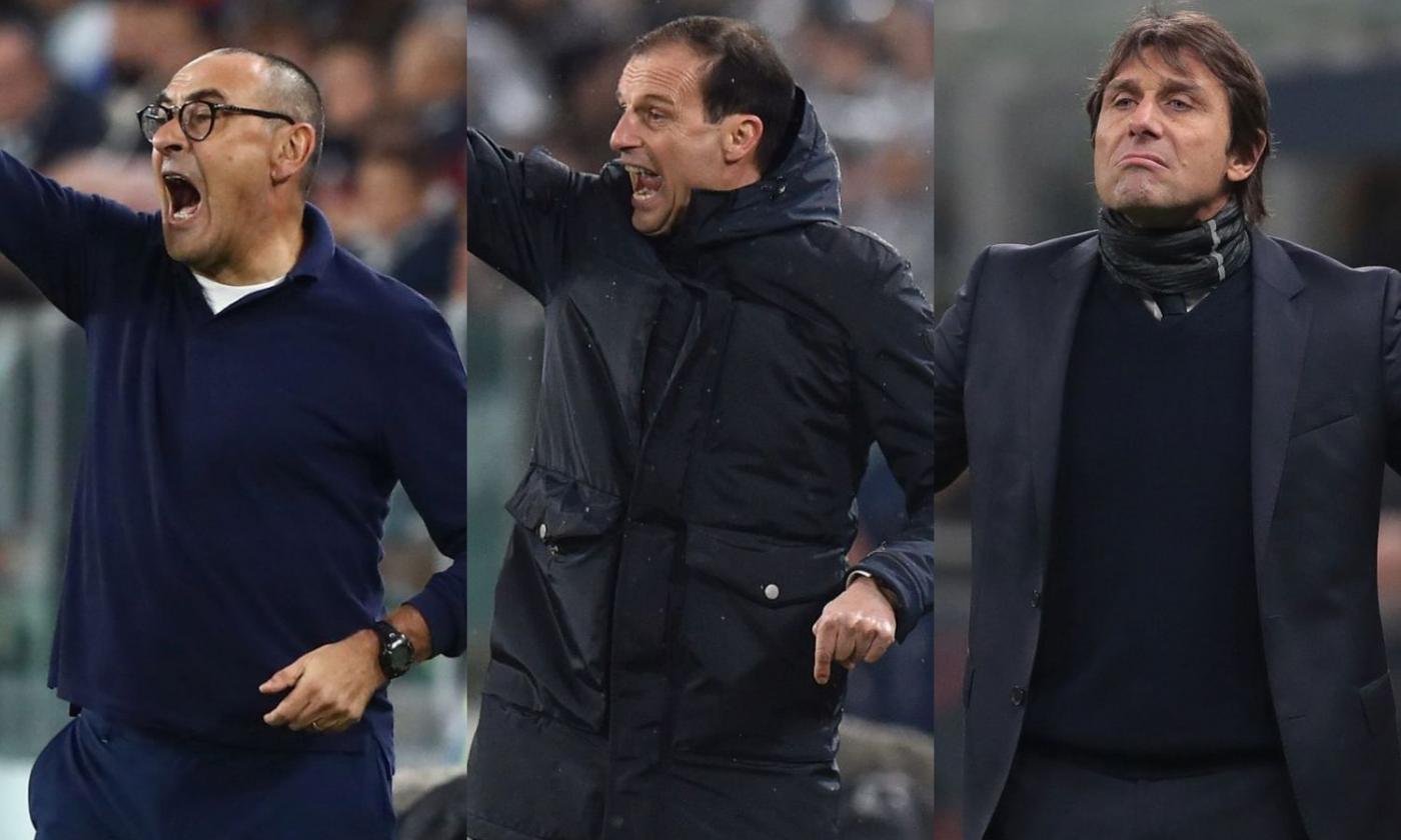 Teorici e pragmatici, il dibattito sugli allenatori: Sarri e Guardiola osano, Allegri e Conte no