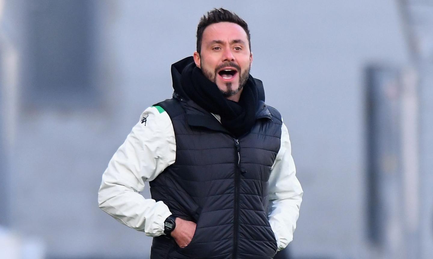 Sassuolo, De Zerbi: 'Nessuna strigliata ai ragazzi. Rigore? Ce n'era uno contro la Juve, ma non se ne parla...' VIDEO