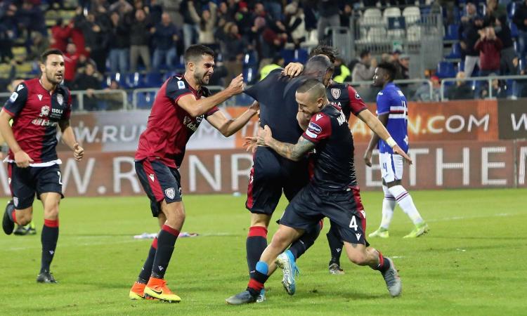 Cagliari, notte da sogno! Ribaltato il catenaccio Samp con la furia di Nainggolan e Joao Pedro