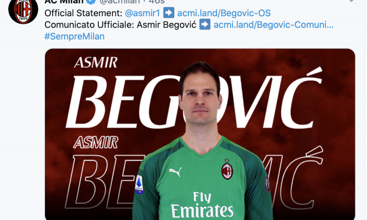 Begovic: 'Un onore essere al Milan. Donnarumma tra i più forti al mondo, Ibrahimovic leader'