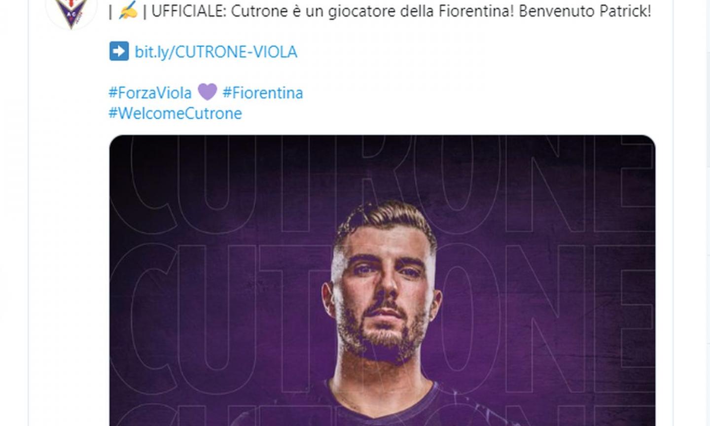 Fiorentina, UFFICIALE il colpo Cutrone. I dettagli