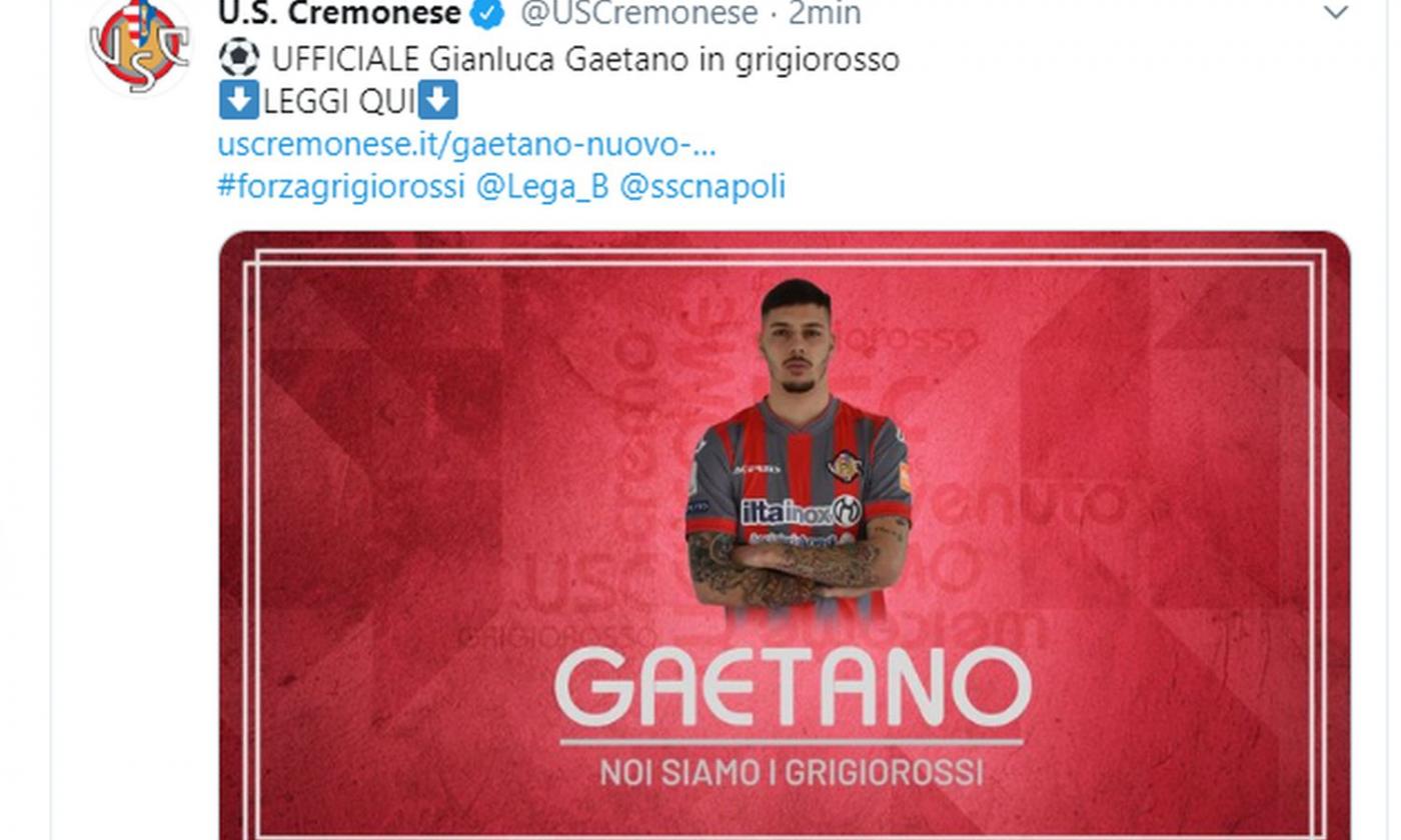 Napoli, UFFICIALE: Gaetano va in Serie B