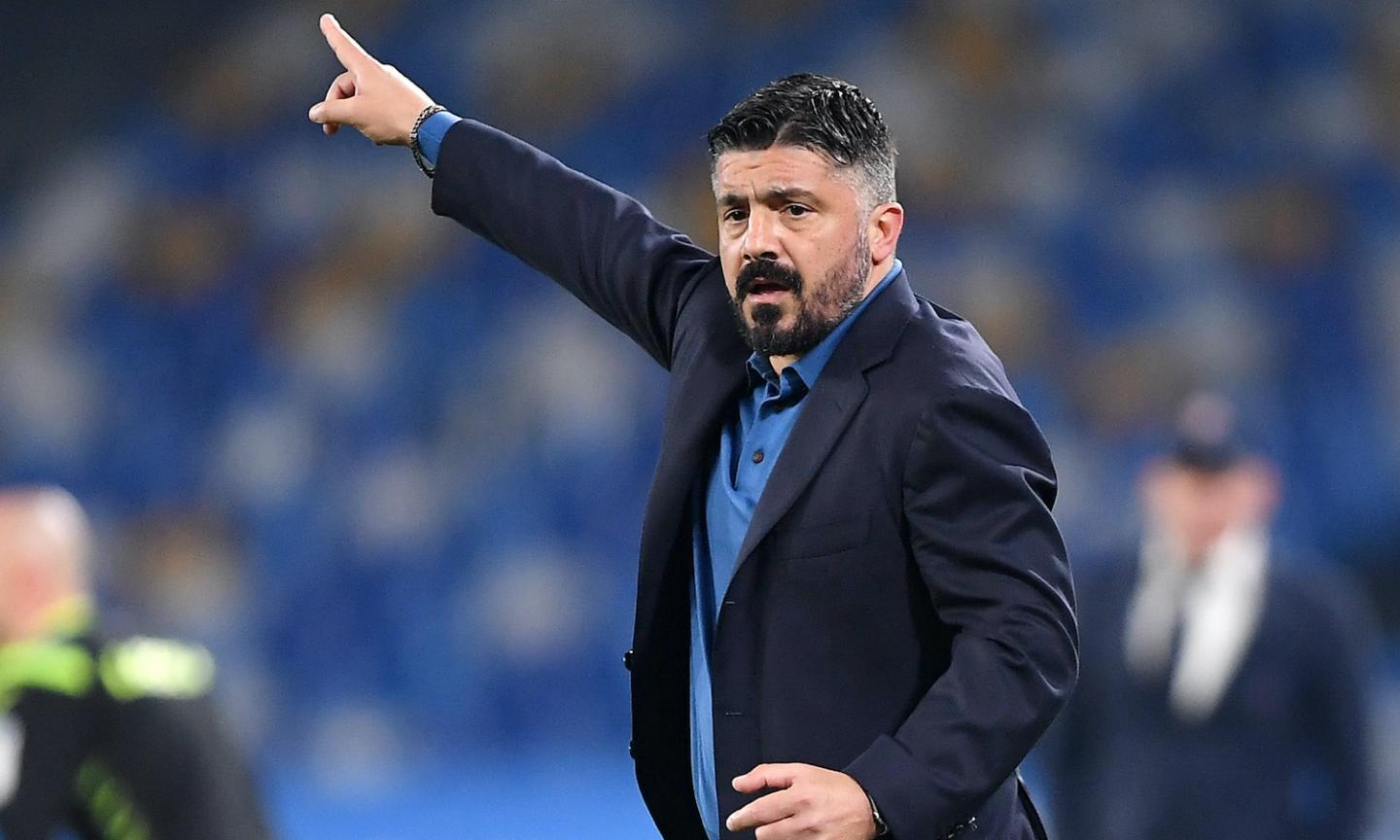 Napoli, confronto Gattuso-squadra al termine del match con la Fiorentina