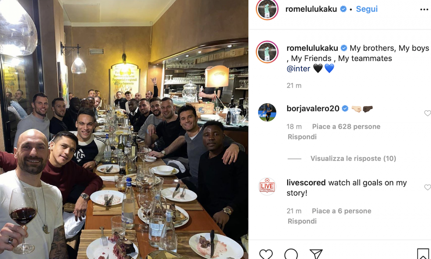 Inter, tutta la squadra fuori a cena: c'è anche Moses nella FOTO di Lukaku