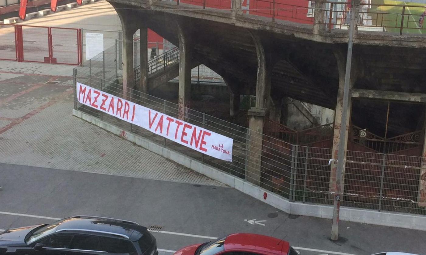 'Mazzarri vattene': striscione al Filadelfia contro il tecnico del Torino