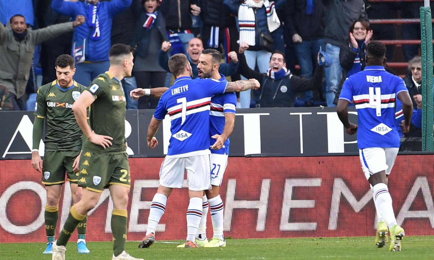 Sampdoria-Brescia 5-1: il tabellino