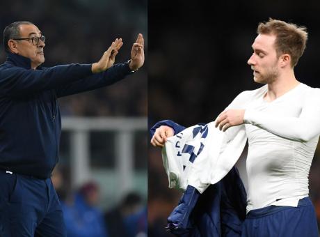 Juve spaventata da Eriksen all'Inter: a centrocampo per Sarri sono guai