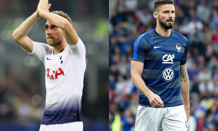Inter, Marotta cena con l'agente di Eriksen. A Milano anche quello di Giroud: le ultime