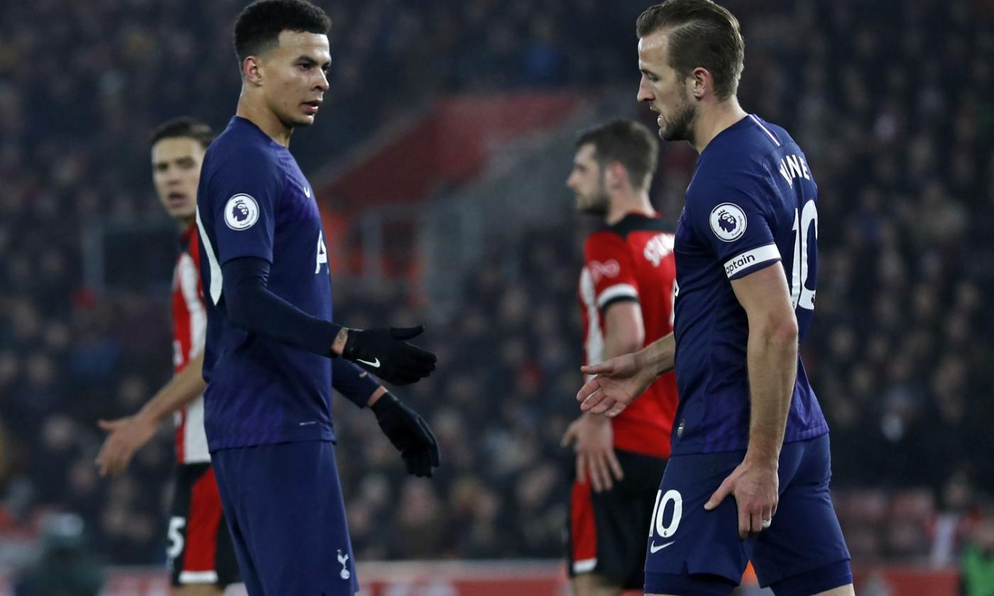 Tottenham: stiramento per Kane, rischia due mesi di stop