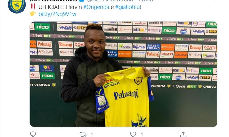 Chievo, ecco l'ex Psg Ongenda: 'Cercavo una sfida come questa'