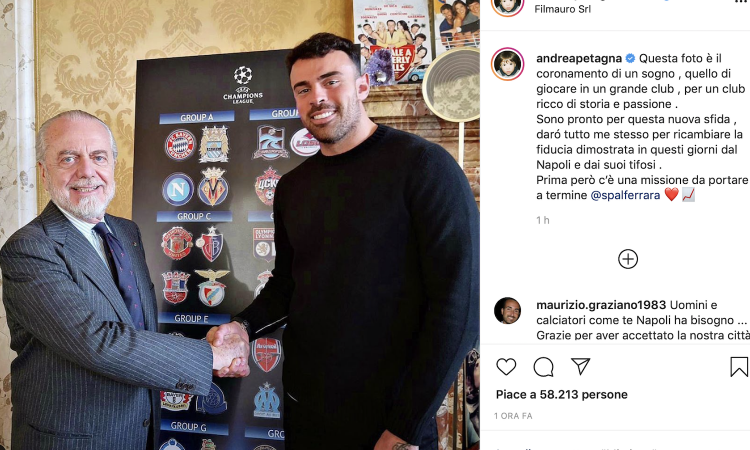 Petagna, il Napoli e una scelta fatta con De Laurentiis: l'Arsenal si informa