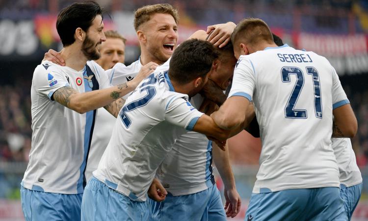 La Lazio vince anche in casa del Genoa: Immobile e compagni a -1 dalla Juve e +5 sull'Inter