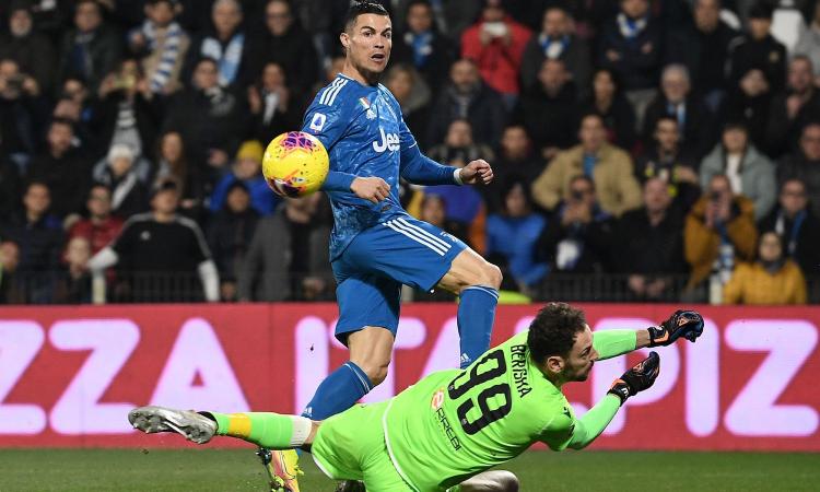 Juve, nuovo record per Ronaldo: eguagliati Quagliarella e Batistuta VIDEO