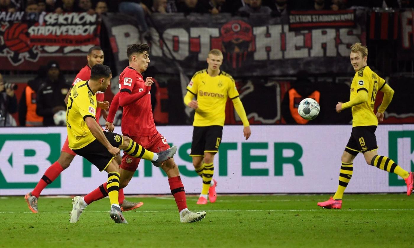 Bundesliga: Piatek a secco, l'Hertha crolla in casa. Supergol di Emre Can, ma il Dortmund perde 4-3