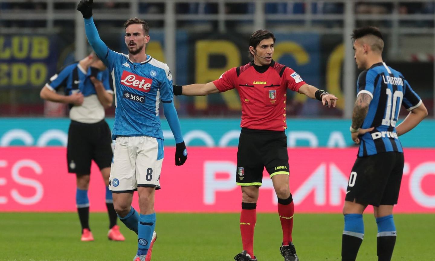 Coppa Italia, a Gattuso il primo round: Inter-Napoli 0-1, decide una magia di Fabian Ruiz