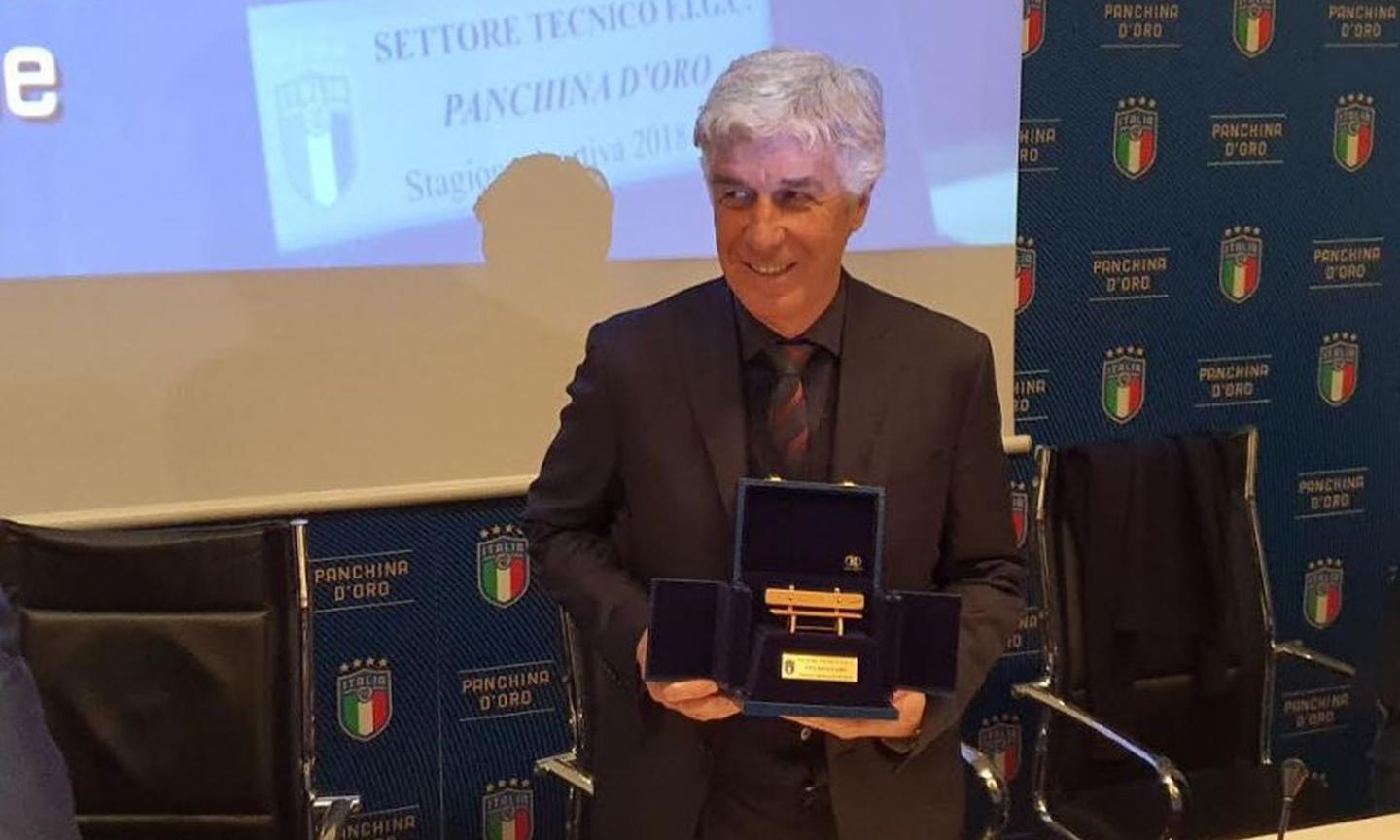 Panchina d'oro, vince Gasperini: 'Premio per la città di Bergamo, sia da esempio per il calcio italiano' VIDEO