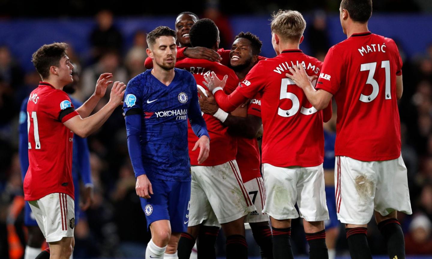 Premier: il Man United sbanca Stamford Bridge, 2-0 al Chelsea