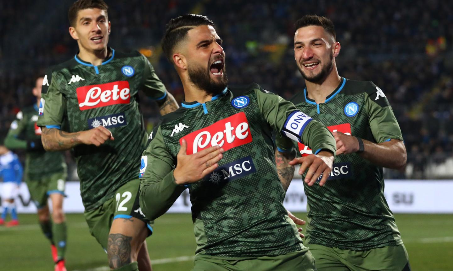 Insigne e Fabian Ruiz ribaltano il Brescia: il Napoli è sesto in classifica