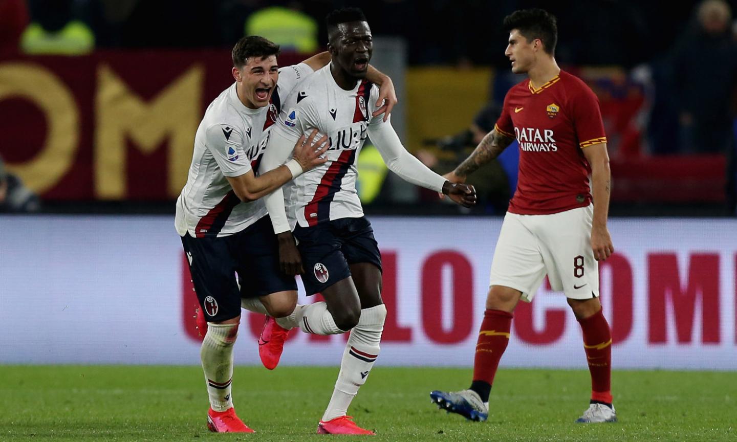 Roma fan kicked out of press box for racially abusing Bologna striker Musa Barrow on Friday