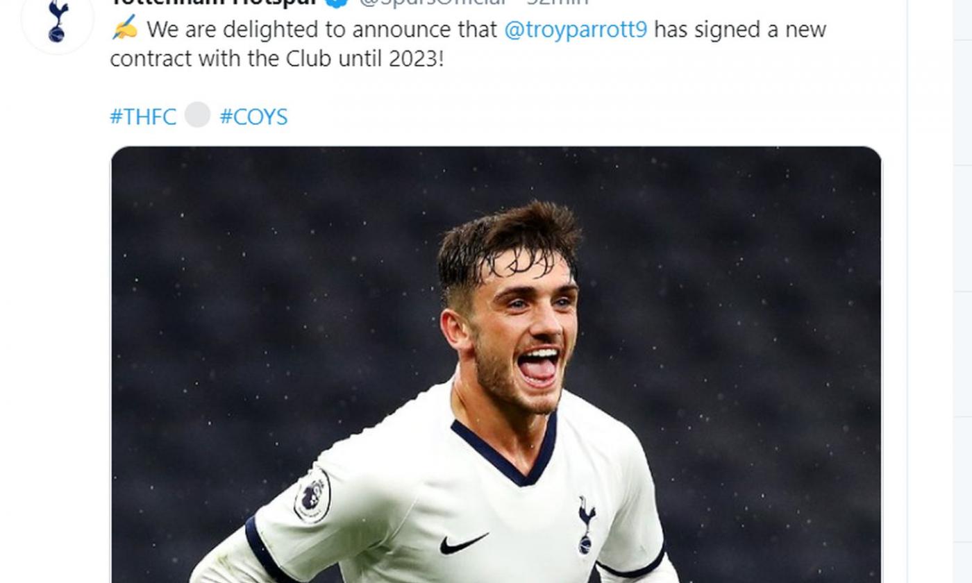 Tottenham, UFFICIALE: rinnova Parrott