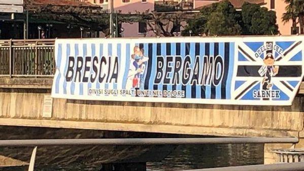 Atalanta-Brescia, dopo il gesto folle è riapparso lo striscione