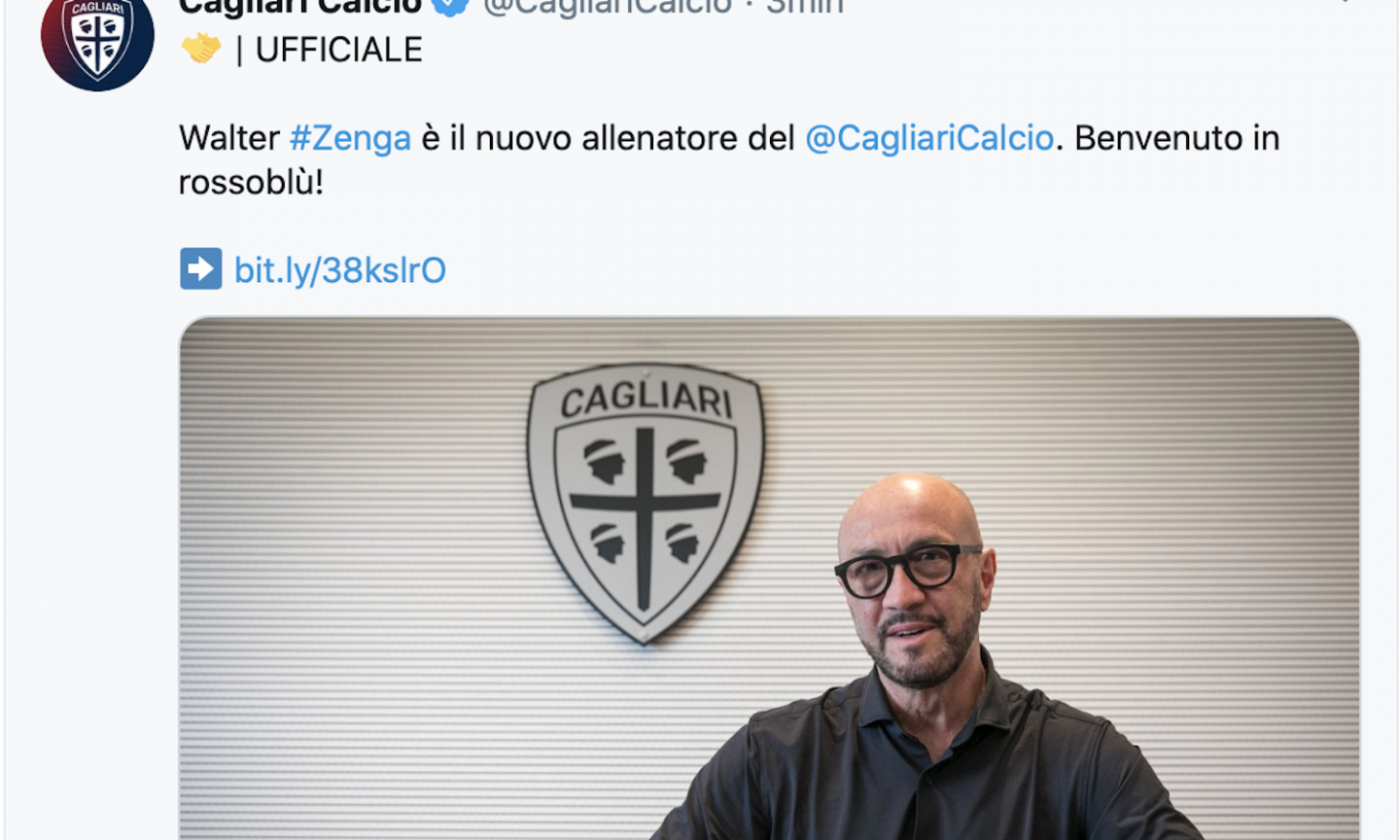 Cagliari, UFFICIALE: è Zenga il nuovo allenatore. Sarà affiancato da Canzi