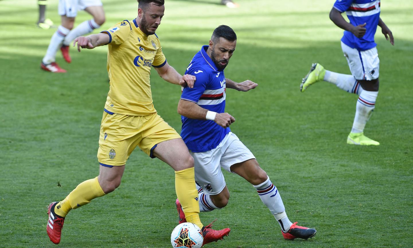 Sampdoria-Hellas Verona 2-1: il tabellino