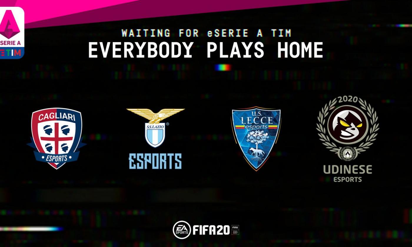 Waiting for eSerie A: Cagliari e Lazio, Lecce e Udinese, la sfida è su Fifa 20