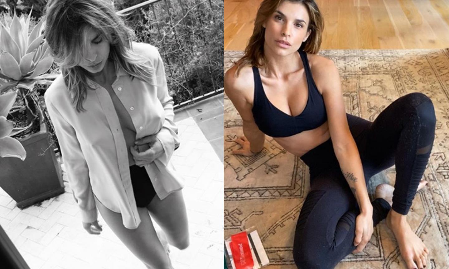 Elisabetta Canalis in quarantena in California: tra fitness, un fisico super e 'un pensiero per l'Italia' FOTO