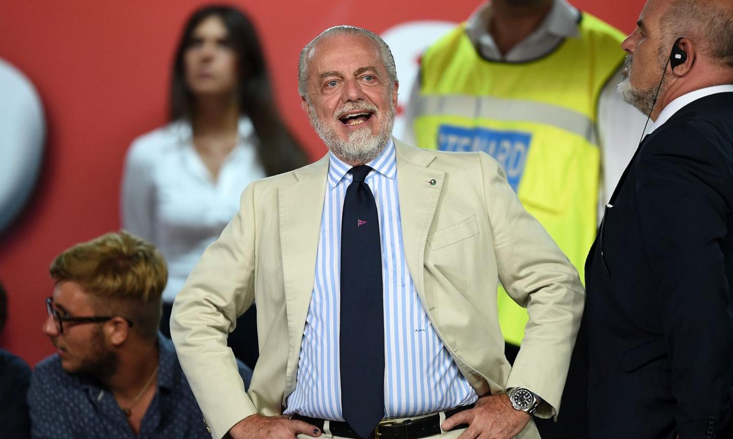 Napoli, De Laurentiis festeggia: 'Meravigliosa la prestazione, bravissimo Spalletti'