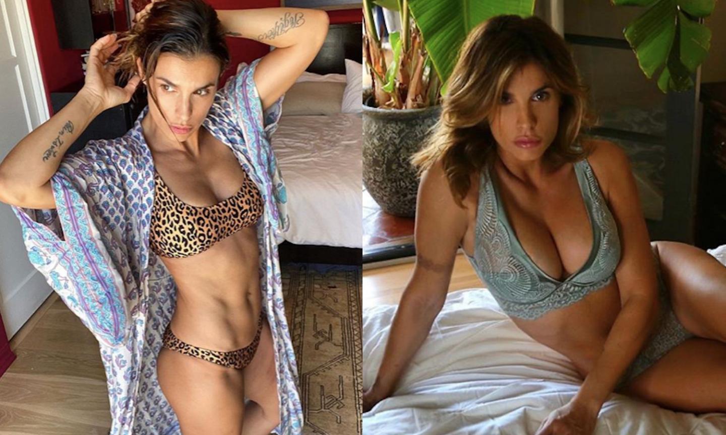 Elisabetta Canalis leopardata, felice e in forma: 'Il treppiede fa miracoli' FOTO