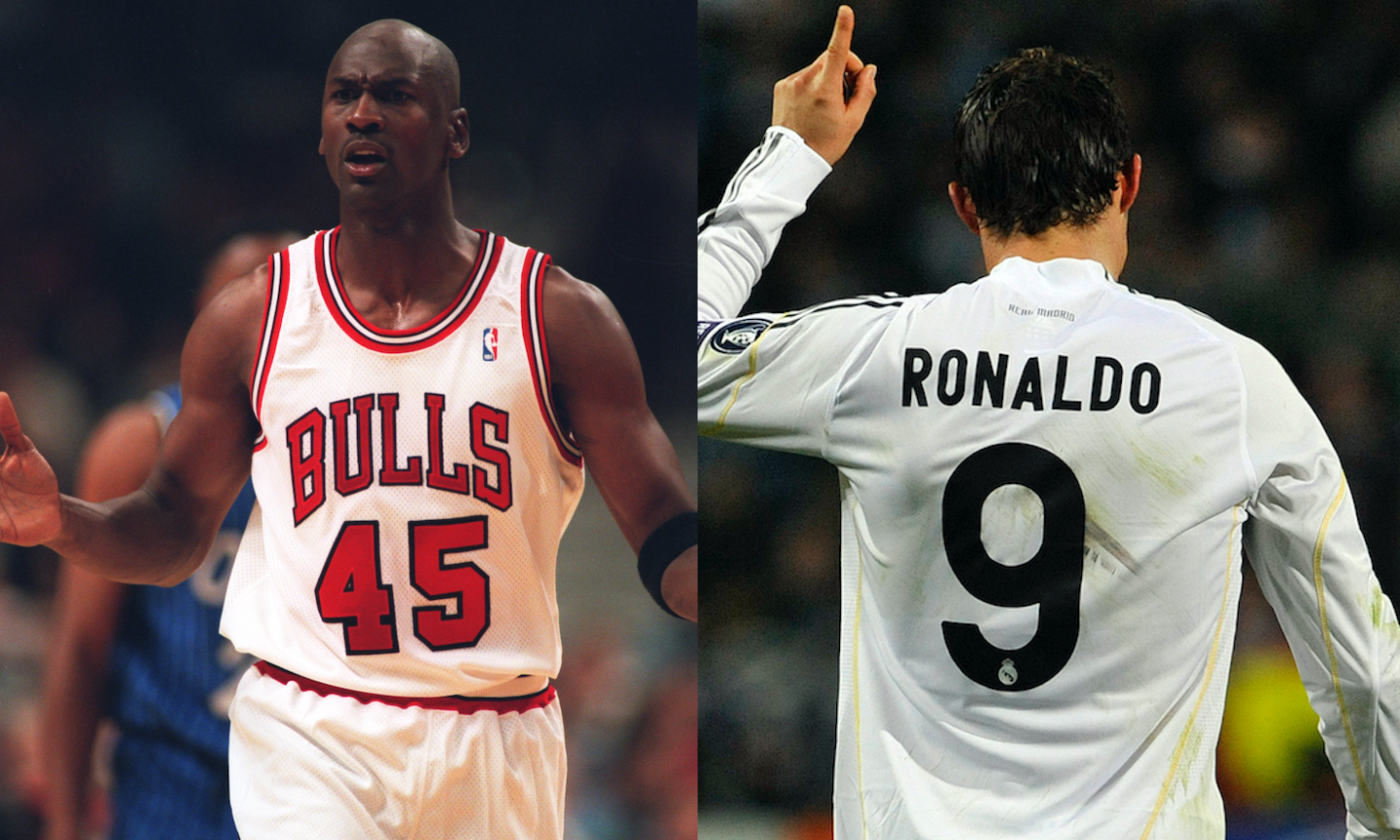 '45 is not 23' in The Last Dance. Da Sheva 76 a Cristiano 9: i numeri di maglia 'cambiati' nel calcio