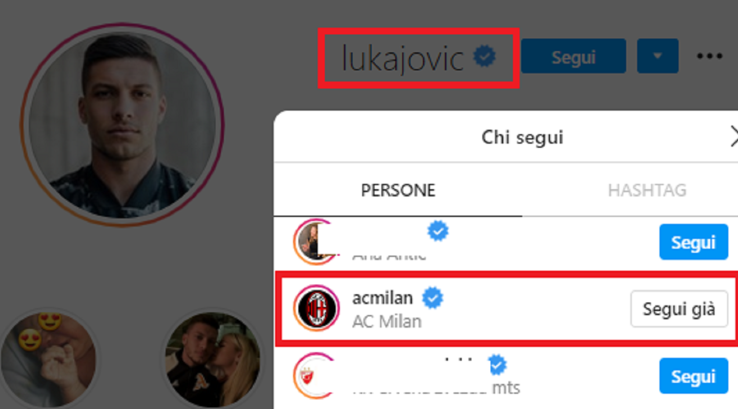 Jovic, indizio social: segue il Milan su Instagram