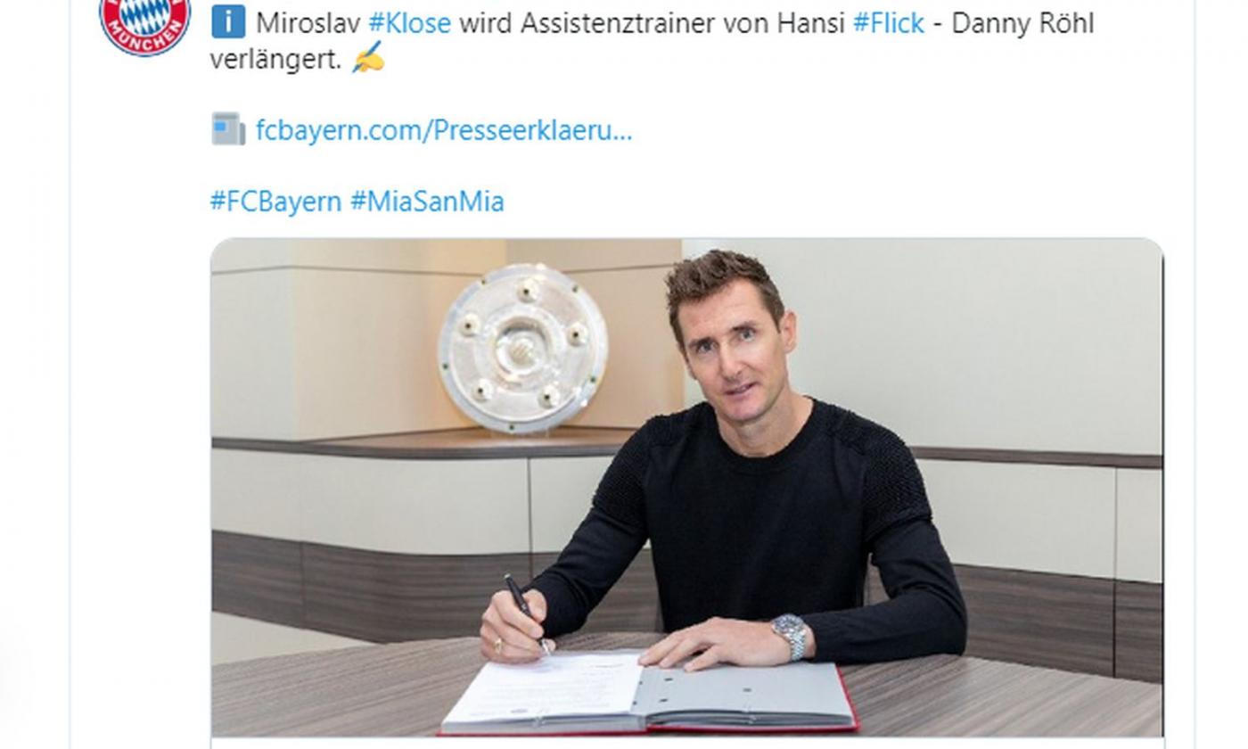 Bayern Monaco, UFFICIALE: Klose vice-allenatore di Flick fino al 2021