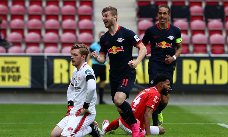Werner, altro show: sfida lanciata a Lewandowski. E l'Inter è al lavoro: ha una carta a suo favore
