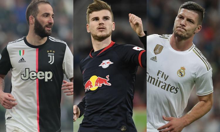 Icardi inaugura l'estate dei 'nove': da Higuain a Werner e Jovic, i bomber sul mercato