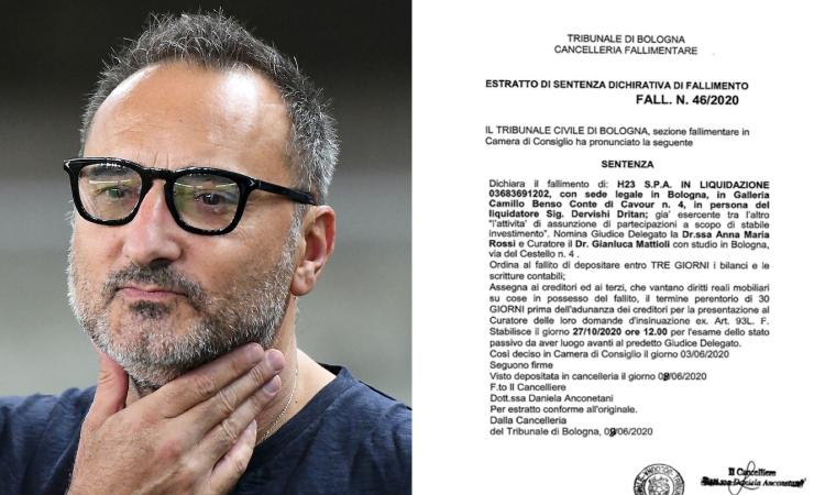 Verona: contenzioso Volpi-Setti, il Tribunale di Bologna dichiara fallita H23. Cosa rischia l'Hellas? La risposta