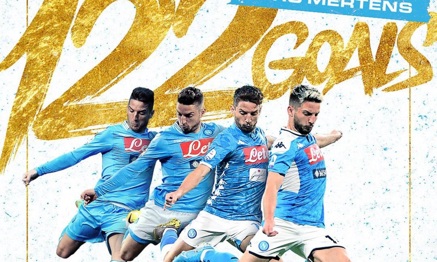 Napoli, Mertens nella storia: è il miglior marcatore di sempre