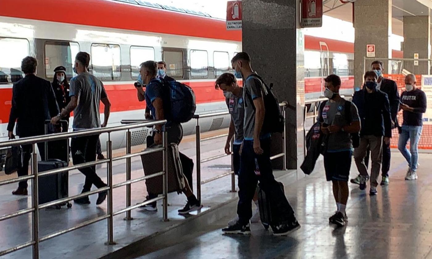 Napoli, la squadra è partita per Roma VIDEO: falsa partenza del treno