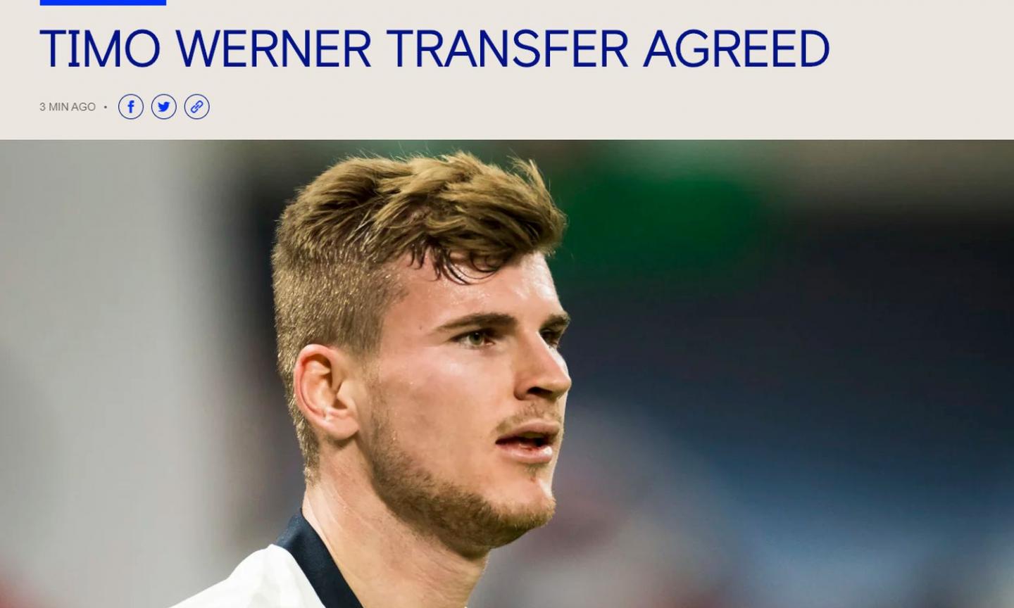 Chelsea, UFFICIALE il colpo Werner