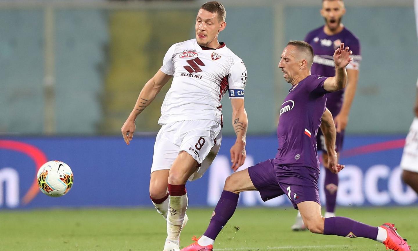 Fiorentina: Ribery predica nel vuoto, la buona notizia è solo la salvezza. Belotti gioca in un Torino piccolissimo