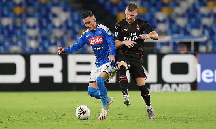 Napoli-Milan 2-2: il tabellino