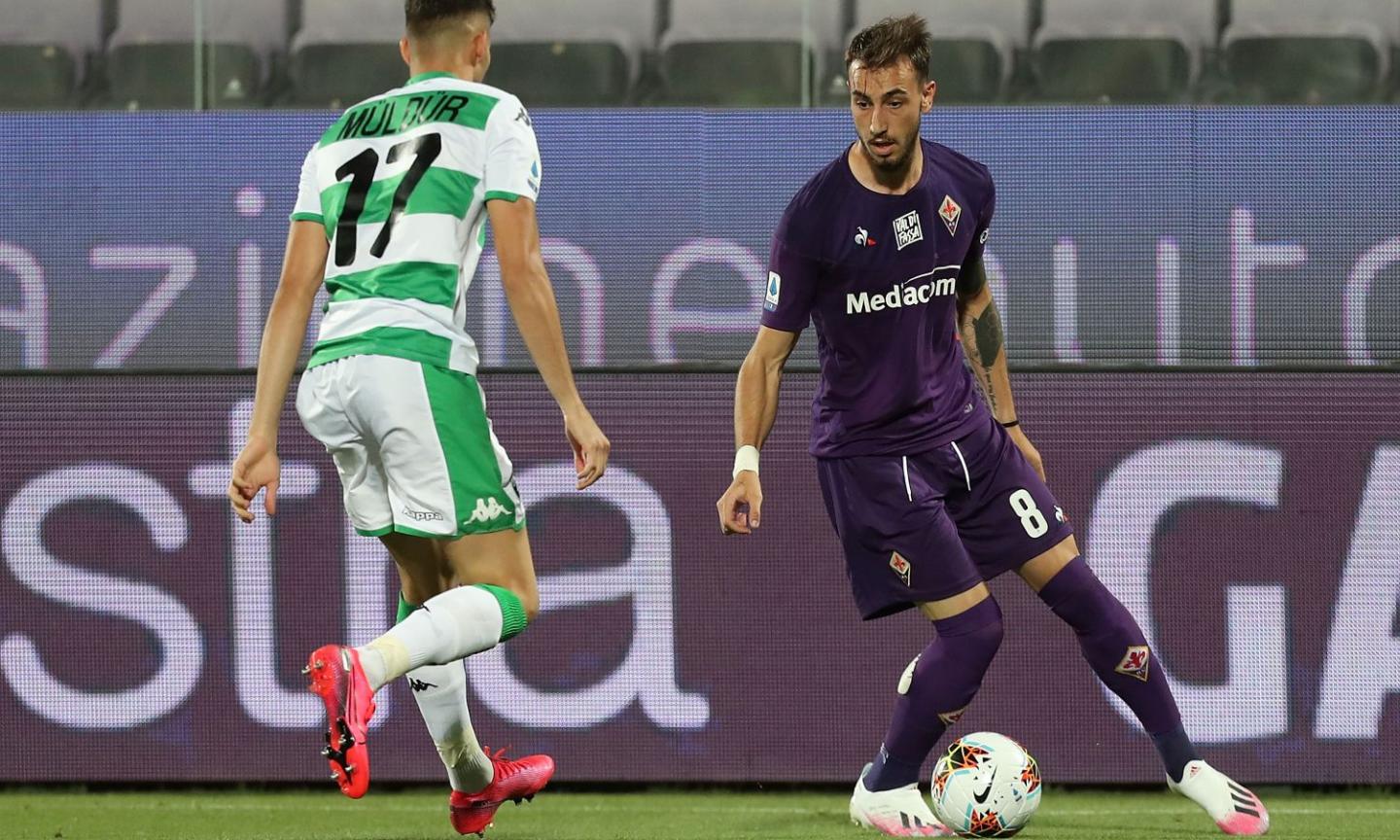 Fiorentina, sospetta frattura nasale per Castrovilli