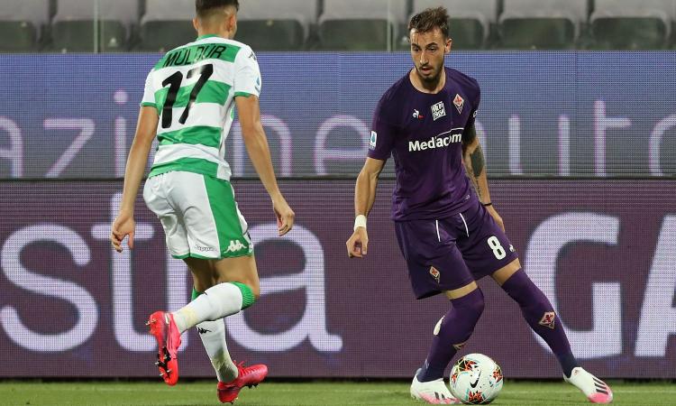 Fiorentina, sospetta frattura nasale per Castrovilli