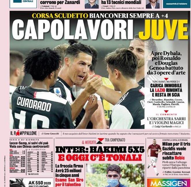 'Capolavori Juve', 'Figurone': Le Prime Pagine Dei Giornali ...